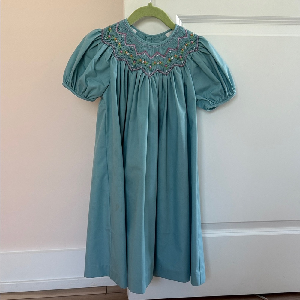 Elegant Teal Kids Dress Petit Ami
